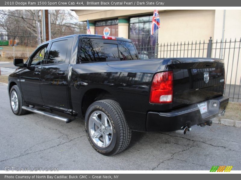 Brilliant Black Crystal Pearl / Dark Slate Gray 2010 Dodge Ram 1500 Sport Crew Cab 4x4