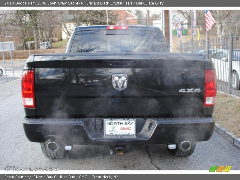 Brilliant Black Crystal Pearl / Dark Slate Gray 2010 Dodge Ram 1500 Sport Crew Cab 4x4