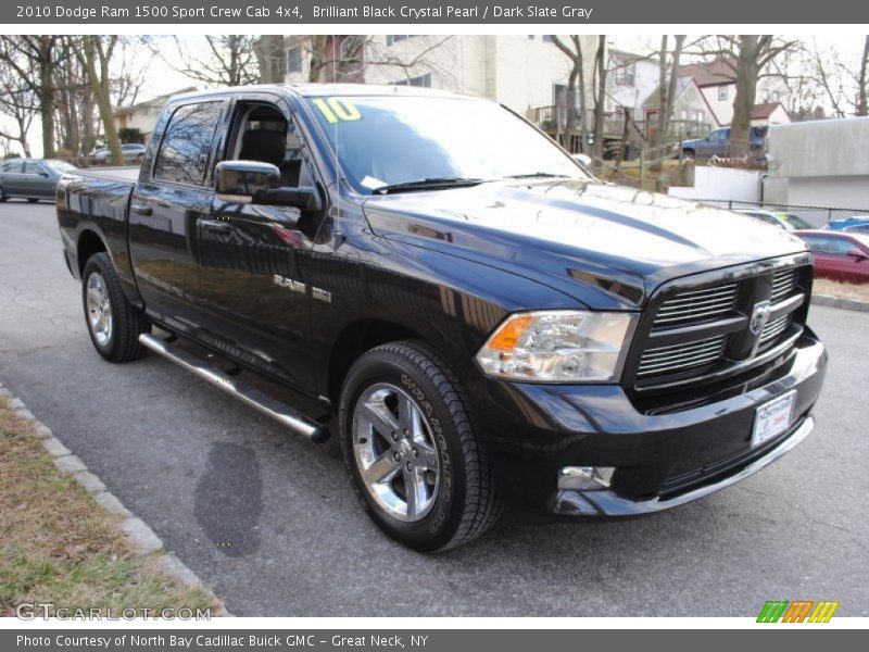 Brilliant Black Crystal Pearl / Dark Slate Gray 2010 Dodge Ram 1500 Sport Crew Cab 4x4