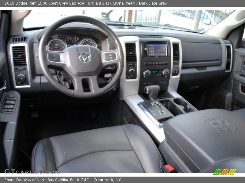 Brilliant Black Crystal Pearl / Dark Slate Gray 2010 Dodge Ram 1500 Sport Crew Cab 4x4