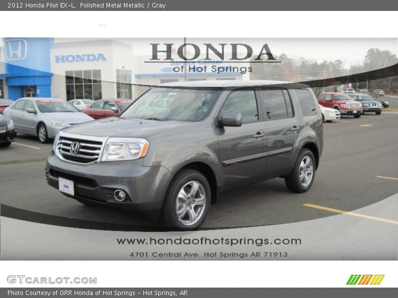 Polished Metal Metallic / Gray 2012 Honda Pilot EX-L