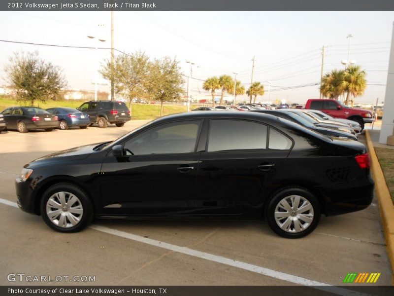 Black / Titan Black 2012 Volkswagen Jetta S Sedan