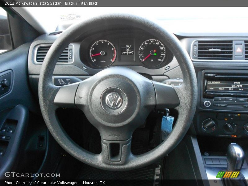 Black / Titan Black 2012 Volkswagen Jetta S Sedan