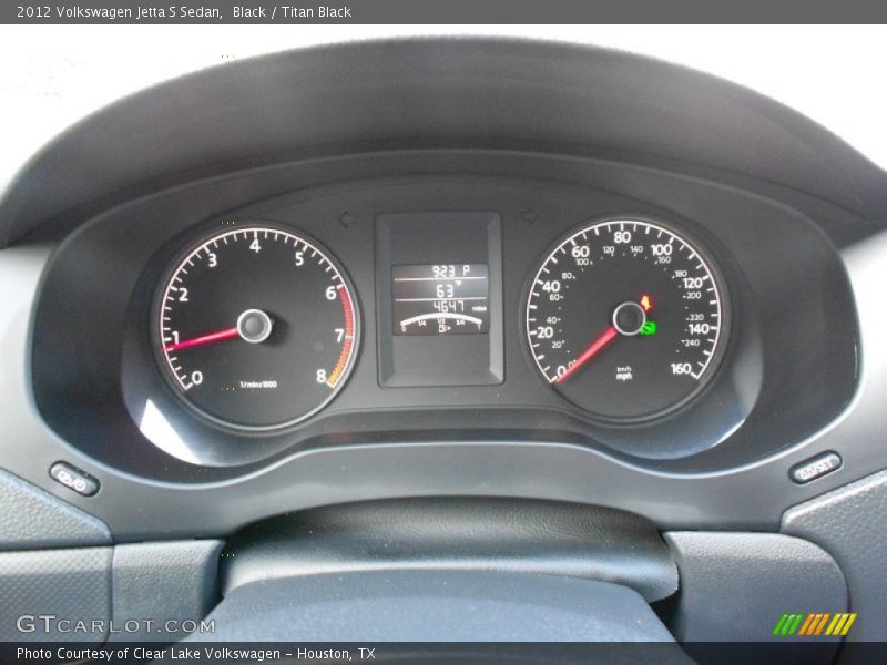 Black / Titan Black 2012 Volkswagen Jetta S Sedan