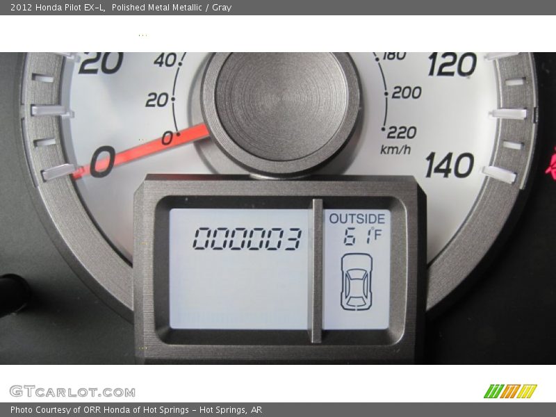 Polished Metal Metallic / Gray 2012 Honda Pilot EX-L