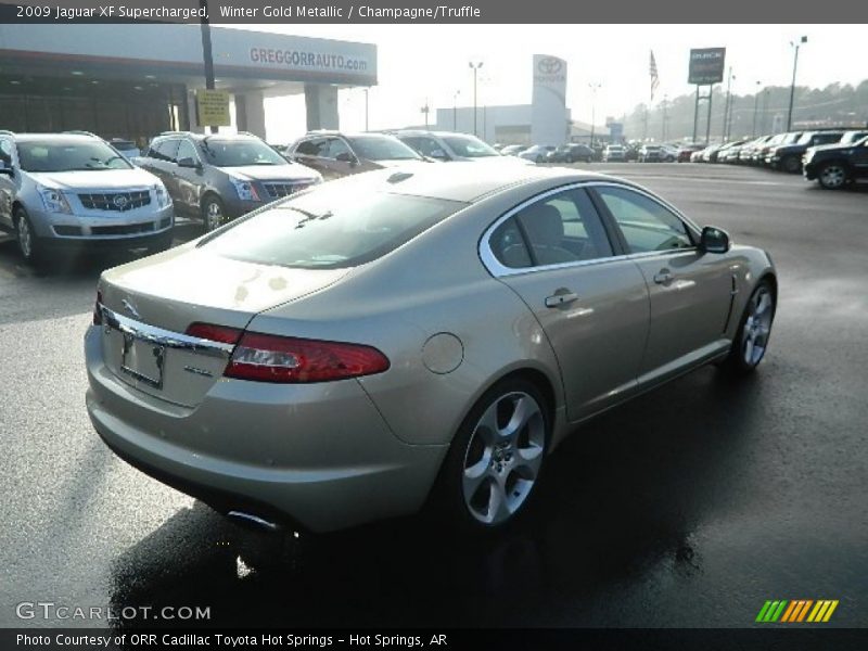 Winter Gold Metallic / Champagne/Truffle 2009 Jaguar XF Supercharged