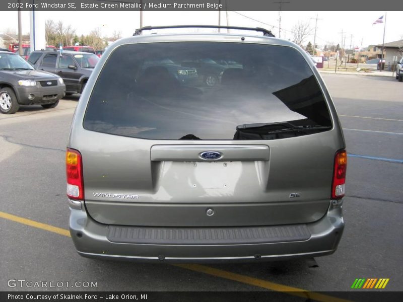 Estate Green Metallic / Medium Parchment Beige 2002 Ford Windstar SE