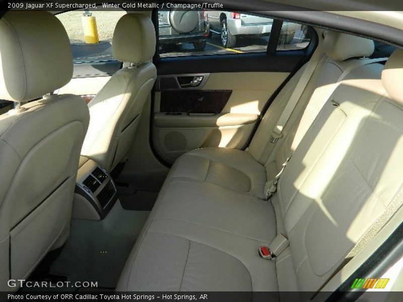 Winter Gold Metallic / Champagne/Truffle 2009 Jaguar XF Supercharged