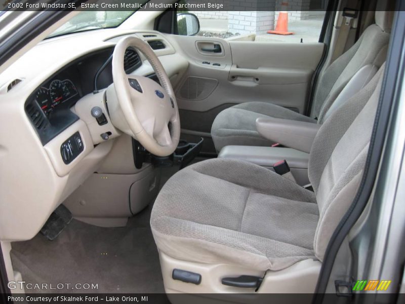 Estate Green Metallic / Medium Parchment Beige 2002 Ford Windstar SE