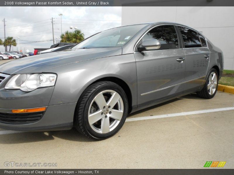 United Gray / Black 2008 Volkswagen Passat Komfort Sedan