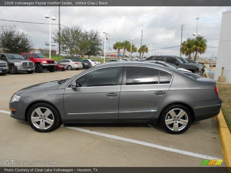 United Gray / Black 2008 Volkswagen Passat Komfort Sedan