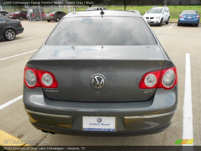 United Gray / Black 2008 Volkswagen Passat Komfort Sedan