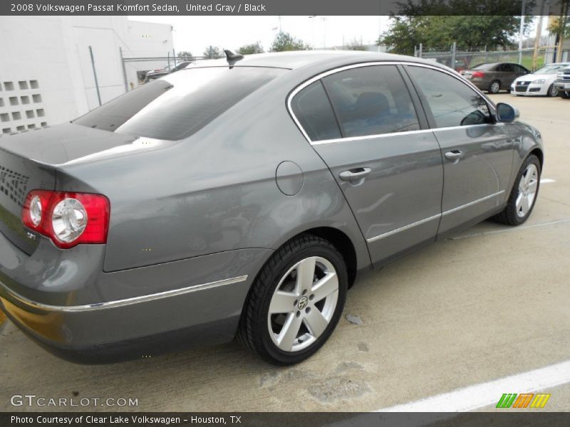 United Gray / Black 2008 Volkswagen Passat Komfort Sedan