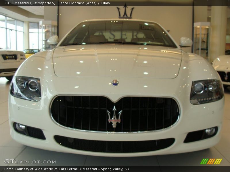 Bianco Eldorado (White) / Cuoio 2012 Maserati Quattroporte S