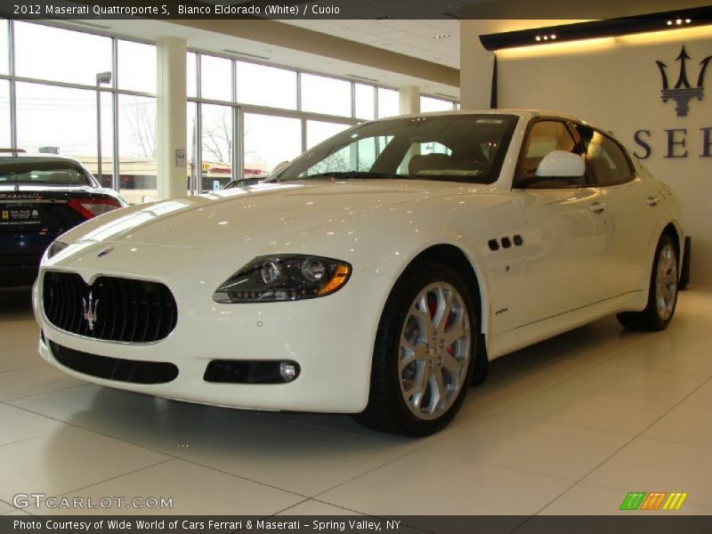 Bianco Eldorado (White) / Cuoio 2012 Maserati Quattroporte S