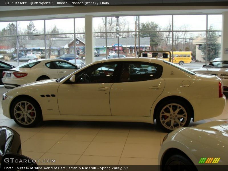 Bianco Eldorado (White) / Cuoio 2012 Maserati Quattroporte S