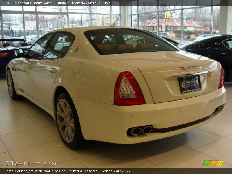 Bianco Eldorado (White) / Cuoio 2012 Maserati Quattroporte S
