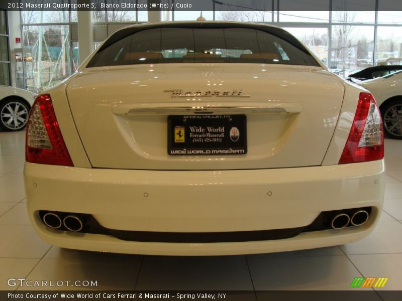 Bianco Eldorado (White) / Cuoio 2012 Maserati Quattroporte S
