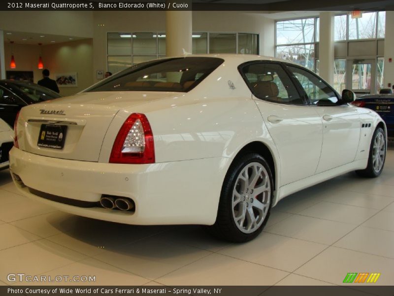 Bianco Eldorado (White) / Cuoio 2012 Maserati Quattroporte S
