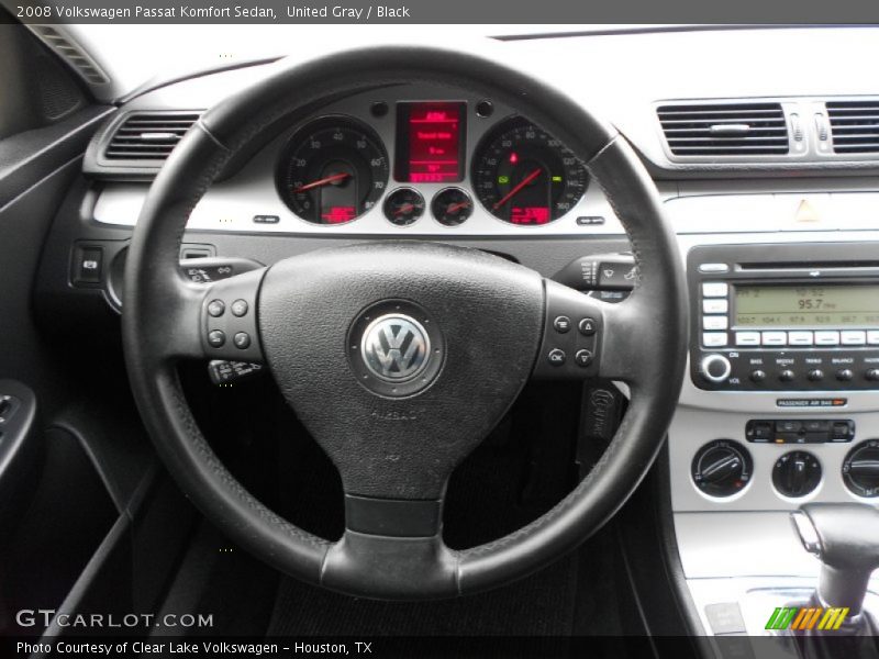 United Gray / Black 2008 Volkswagen Passat Komfort Sedan