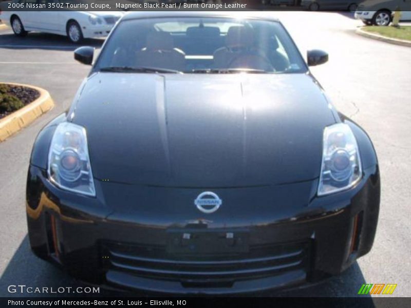 Magnetic Black Pearl / Burnt Orange Leather 2006 Nissan 350Z Touring Coupe