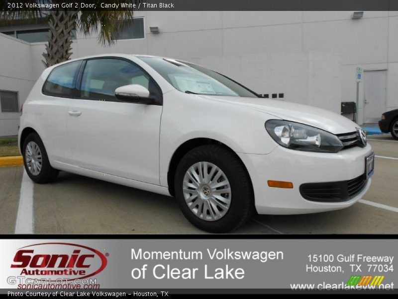 Candy White / Titan Black 2012 Volkswagen Golf 2 Door