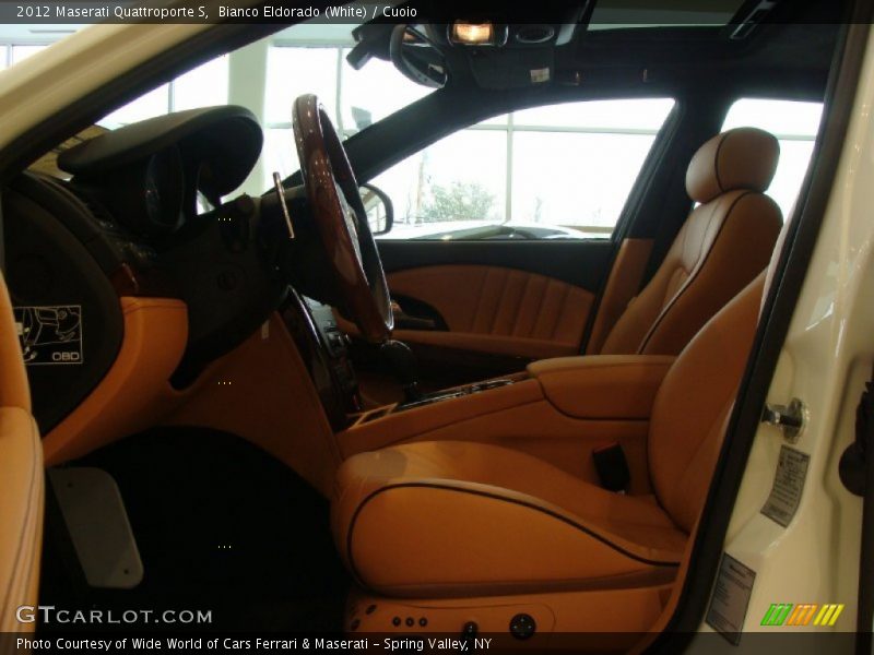 Bianco Eldorado (White) / Cuoio 2012 Maserati Quattroporte S