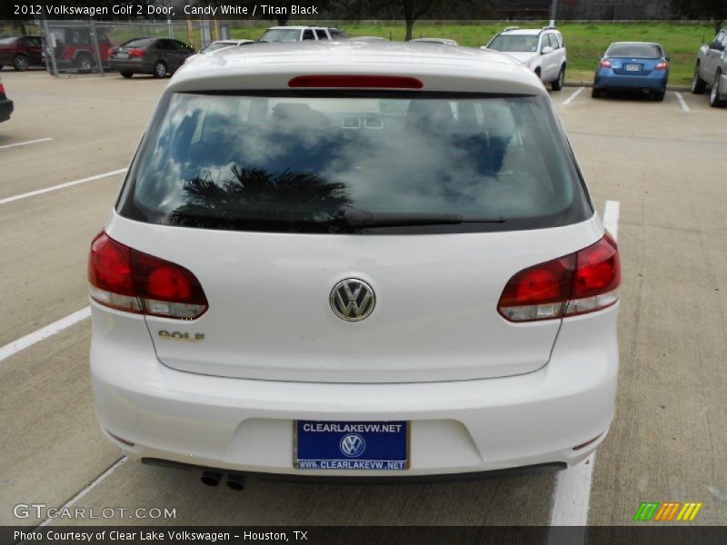 Candy White / Titan Black 2012 Volkswagen Golf 2 Door