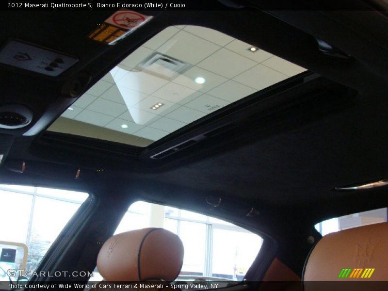 Bianco Eldorado (White) / Cuoio 2012 Maserati Quattroporte S
