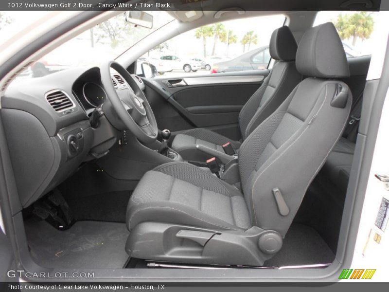 Front Seat of 2012 Golf 2 Door