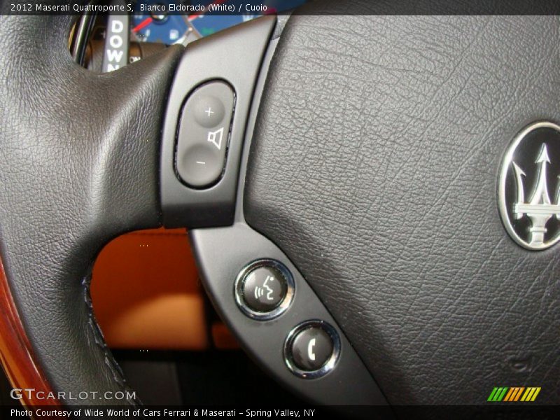 Bianco Eldorado (White) / Cuoio 2012 Maserati Quattroporte S