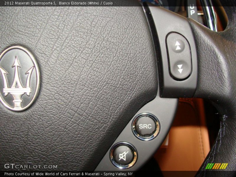 Bianco Eldorado (White) / Cuoio 2012 Maserati Quattroporte S