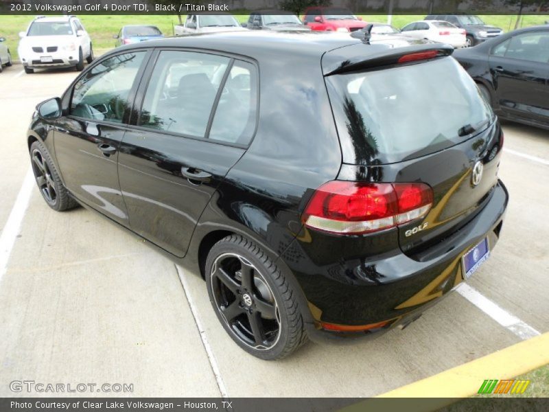 Black / Titan Black 2012 Volkswagen Golf 4 Door TDI