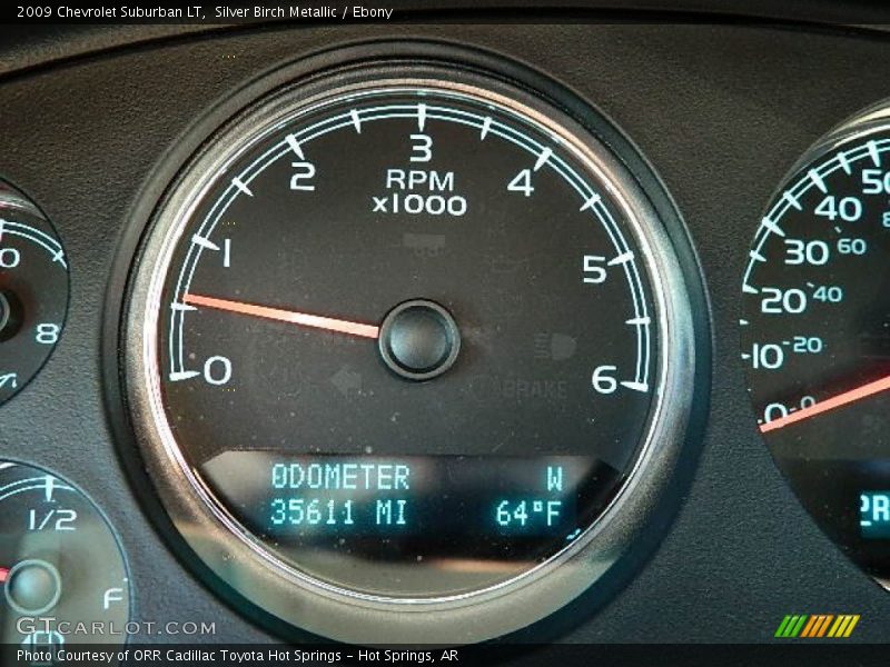 Silver Birch Metallic / Ebony 2009 Chevrolet Suburban LT