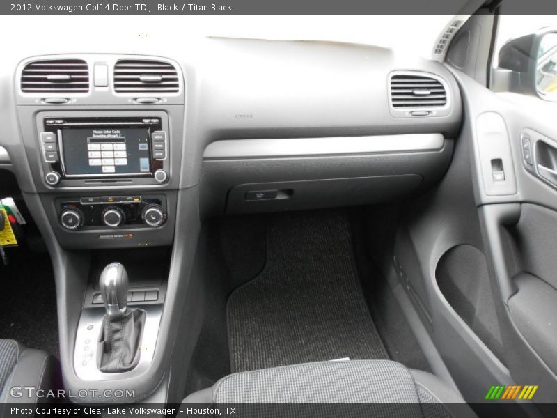Black / Titan Black 2012 Volkswagen Golf 4 Door TDI