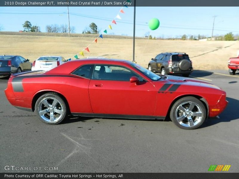 Inferno Red Crystal Pearl / Dark Slate Gray 2010 Dodge Challenger R/T