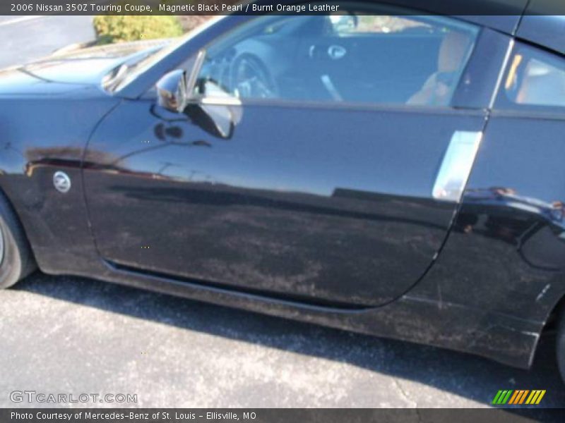 Magnetic Black Pearl / Burnt Orange Leather 2006 Nissan 350Z Touring Coupe
