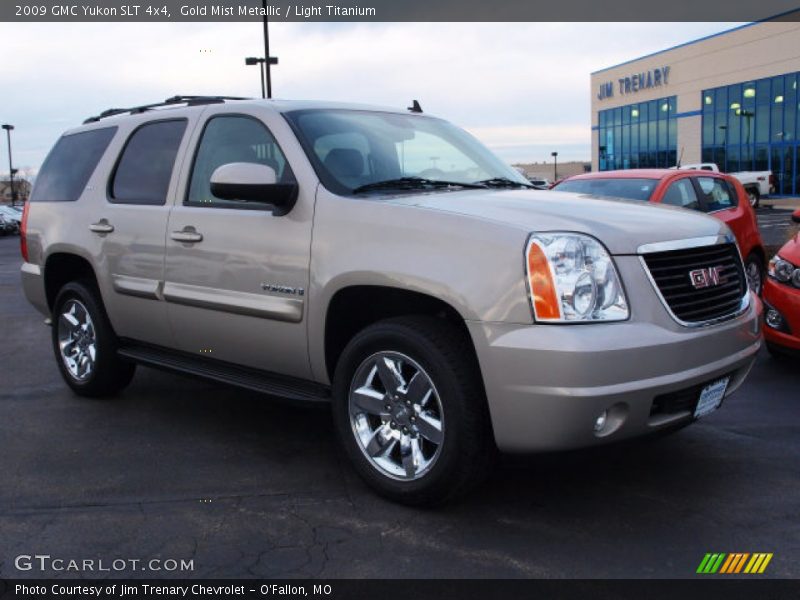 Gold Mist Metallic / Light Titanium 2009 GMC Yukon SLT 4x4