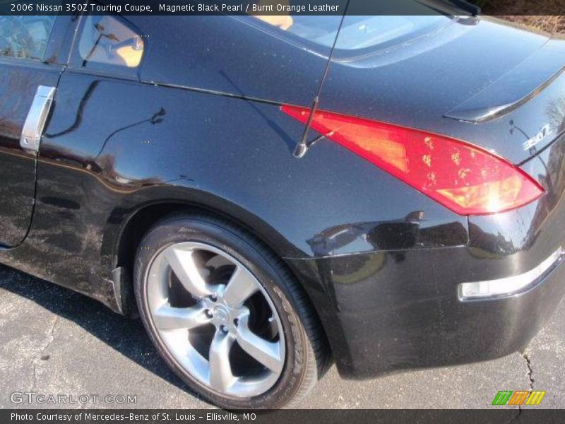 Magnetic Black Pearl / Burnt Orange Leather 2006 Nissan 350Z Touring Coupe