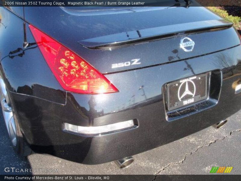 Magnetic Black Pearl / Burnt Orange Leather 2006 Nissan 350Z Touring Coupe