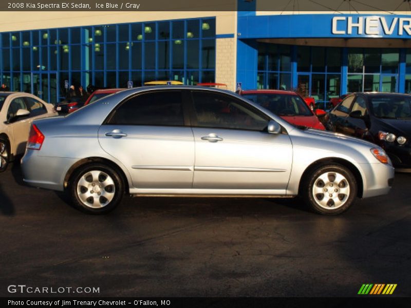 Ice Blue / Gray 2008 Kia Spectra EX Sedan