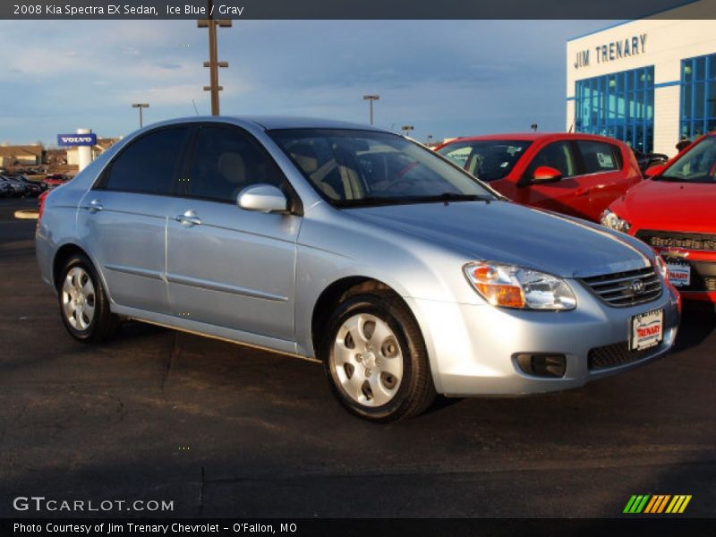 Ice Blue / Gray 2008 Kia Spectra EX Sedan