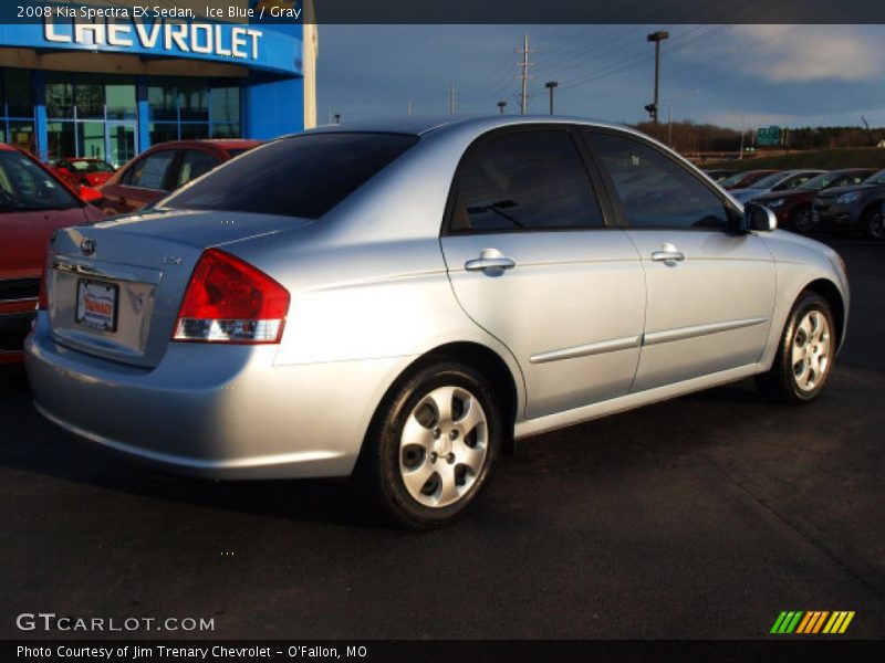 Ice Blue / Gray 2008 Kia Spectra EX Sedan