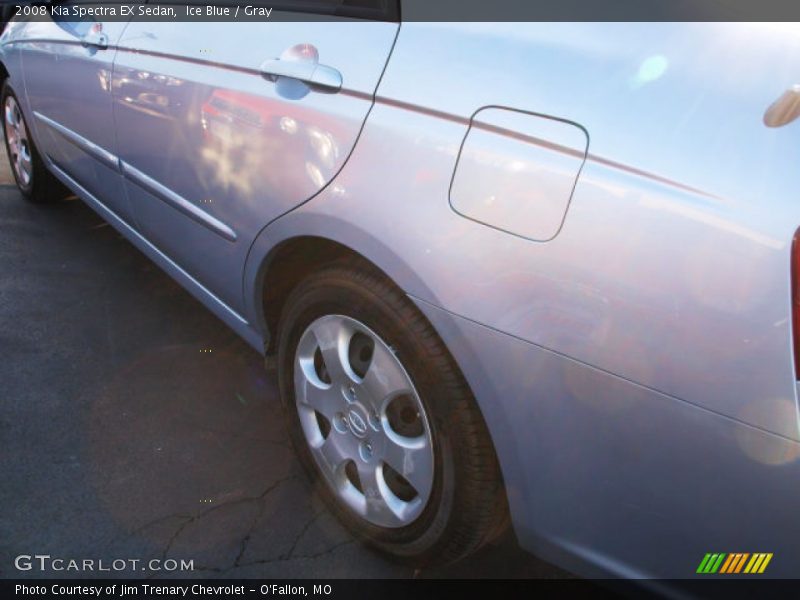 Ice Blue / Gray 2008 Kia Spectra EX Sedan