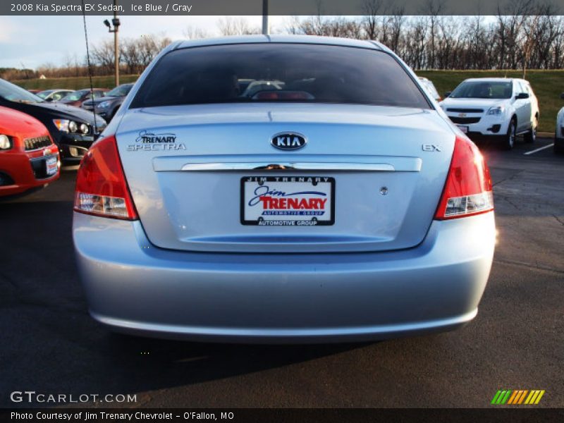 Ice Blue / Gray 2008 Kia Spectra EX Sedan