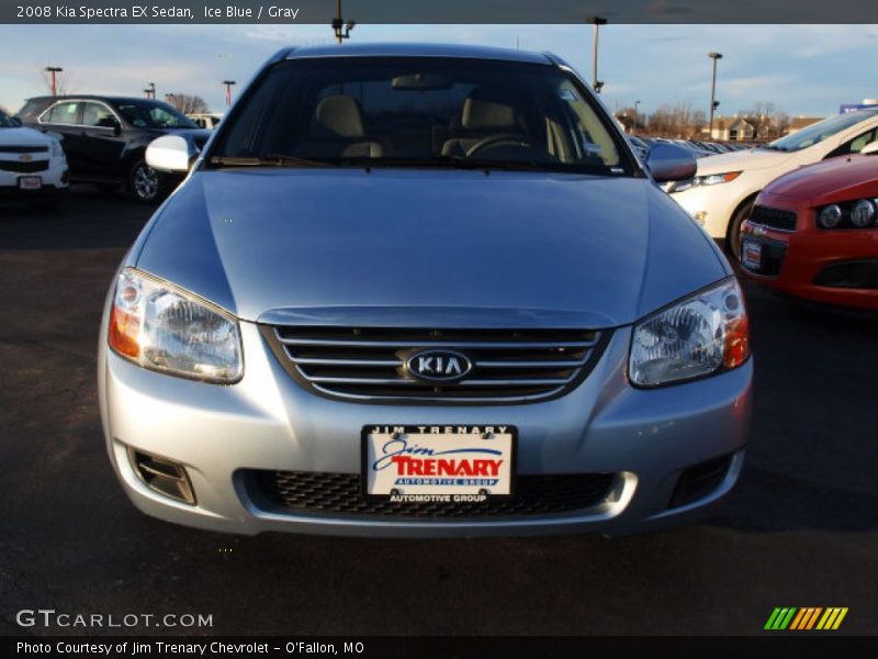 Ice Blue / Gray 2008 Kia Spectra EX Sedan
