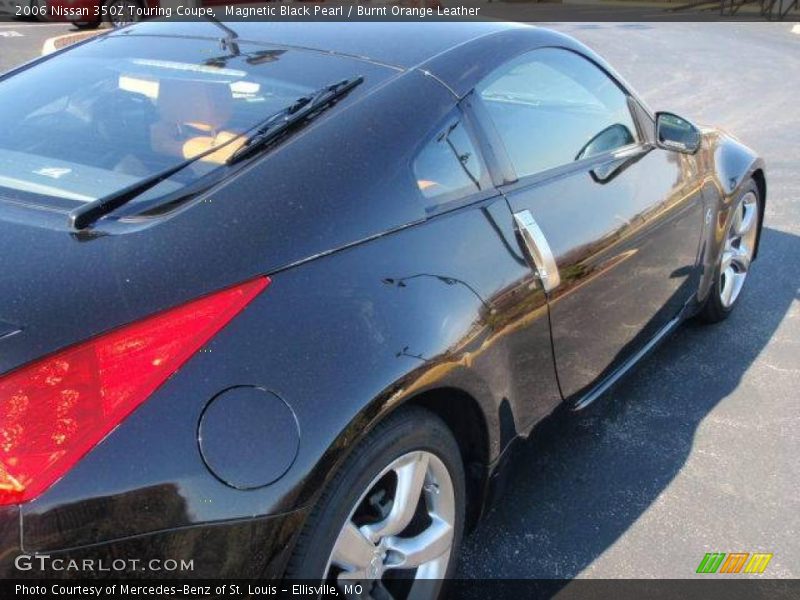 Magnetic Black Pearl / Burnt Orange Leather 2006 Nissan 350Z Touring Coupe