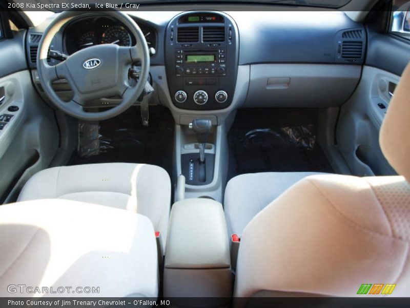 Ice Blue / Gray 2008 Kia Spectra EX Sedan