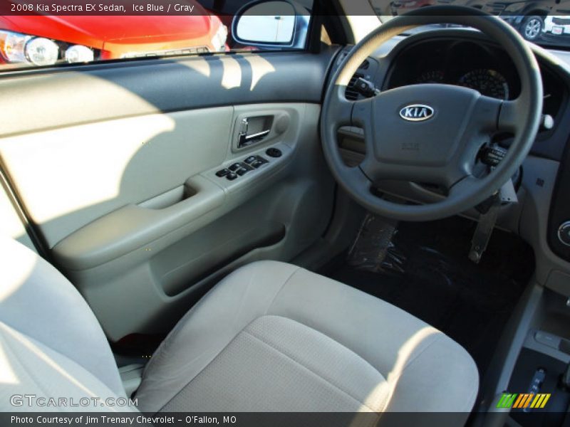 Ice Blue / Gray 2008 Kia Spectra EX Sedan