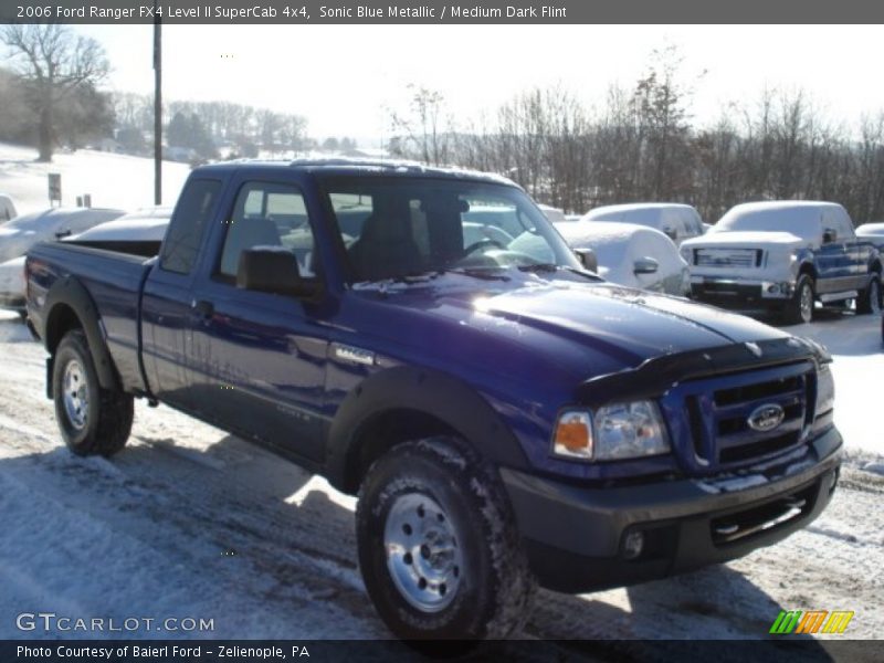 Sonic Blue Metallic / Medium Dark Flint 2006 Ford Ranger FX4 Level II SuperCab 4x4